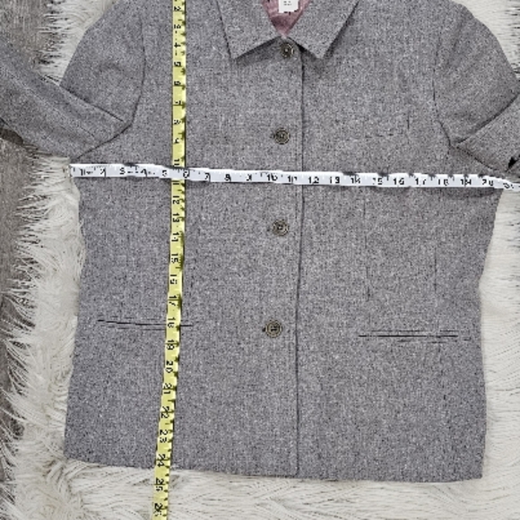 Ralph lauren Gray Wool button front blazer Jacket - Picture 6 of 10